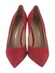 Ferragamo Suede Bow Accents Pumps