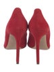 Ferragamo Suede Bow Accents Pumps