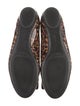Ferragamo Patent Leather Animal Print Flats