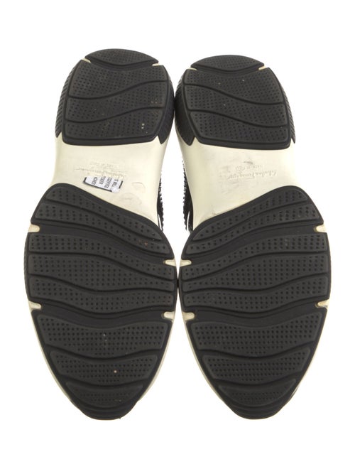 Ferragamo Neoprene Colorblock Pattern Sneakers