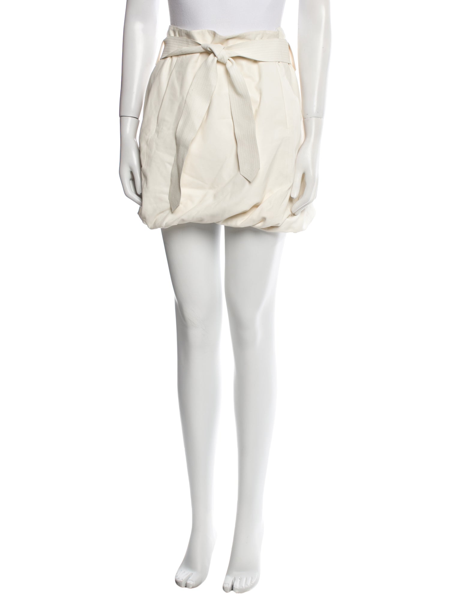 Ferragamo Lamb Leather Mini Skirt