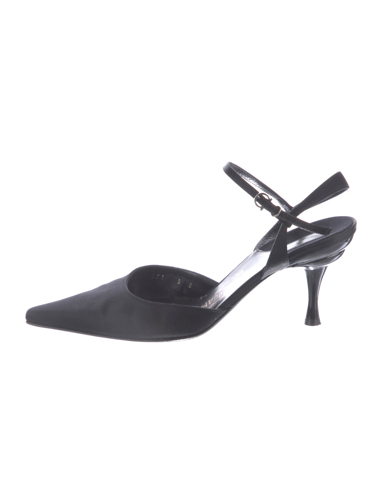 Ferragamo Satin Slingback Pumps