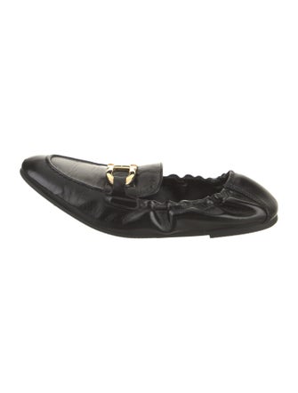 Ferragamo Leather Ballet Flats