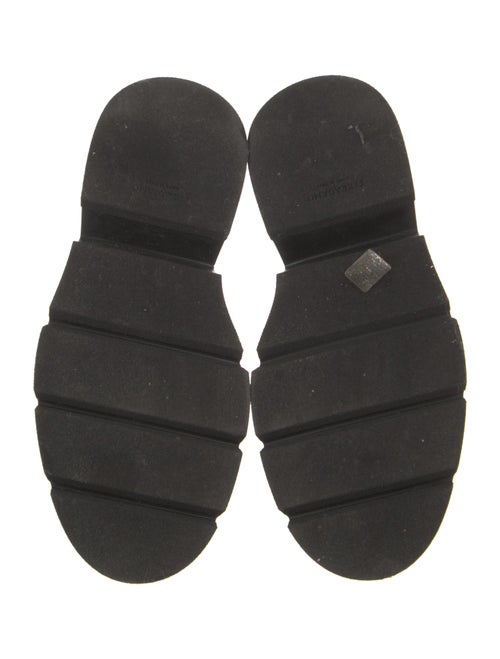 Ferragamo Leather Combat Boots