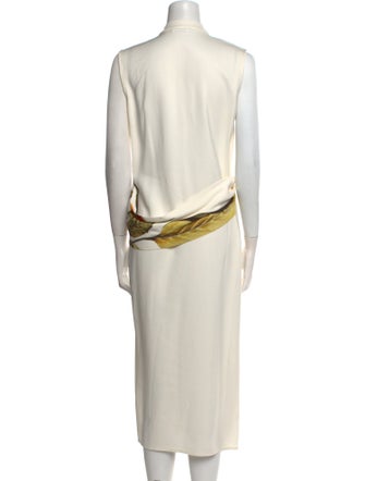 Ferragamo V-Neck Midi Length Dress