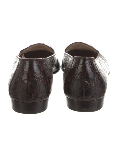 Ferragamo Alligator Ballet Flats