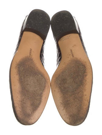 Ferragamo Alligator Ballet Flats