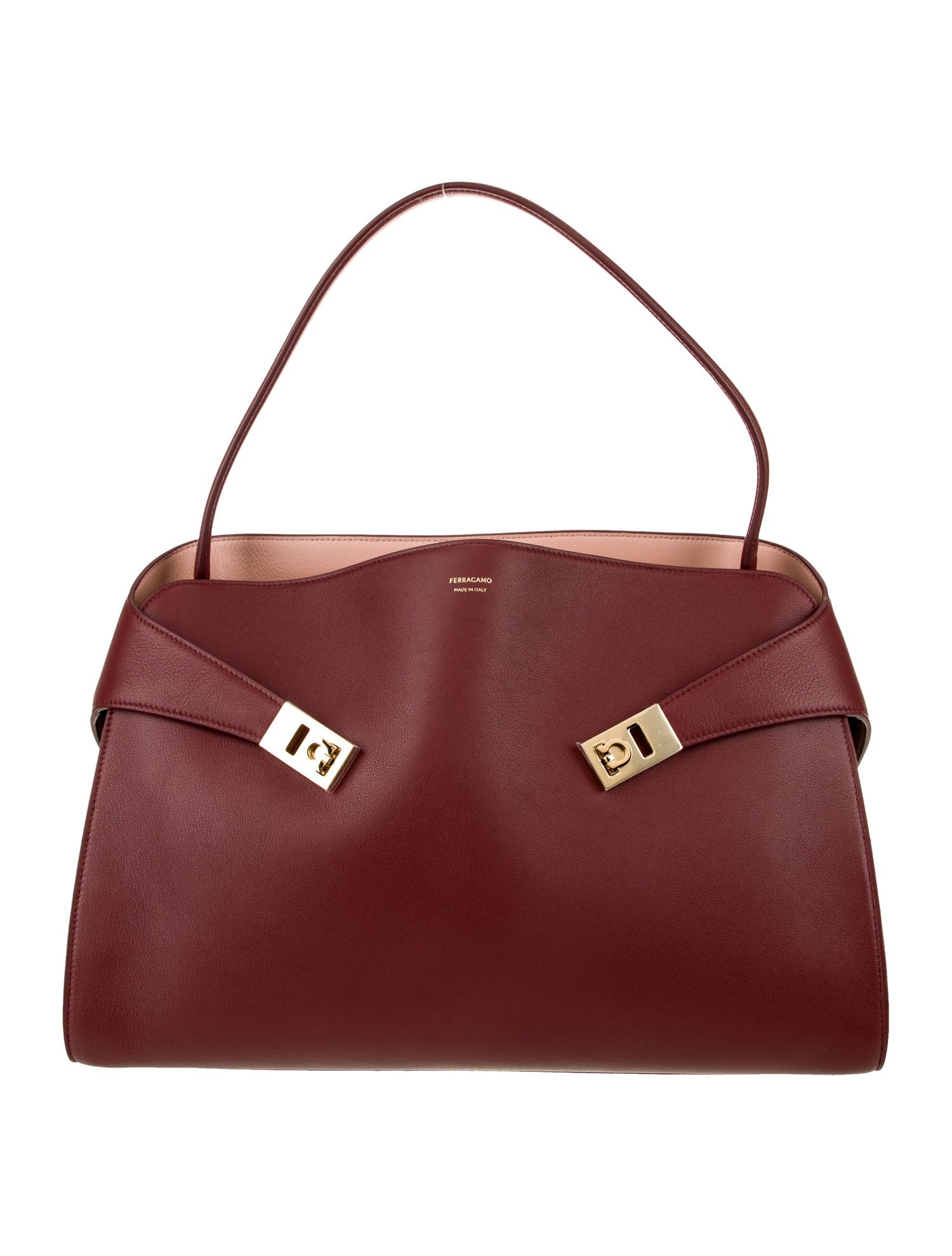 Ferragamo Calf Leather Hug Large