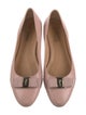 Ferragamo Vara Bow Accent Patent Leather Ballet Flats
