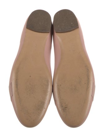 Ferragamo Vara Bow Accent Patent Leather Ballet Flats