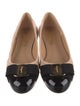 Ferragamo Leather Printed Flats