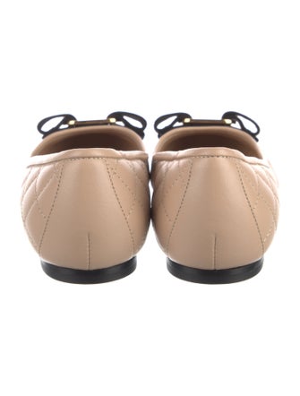 Ferragamo Leather Printed Flats