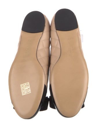 Ferragamo Leather Printed Flats