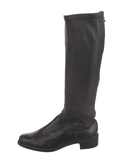 Ferragamo Leather Riding Boots