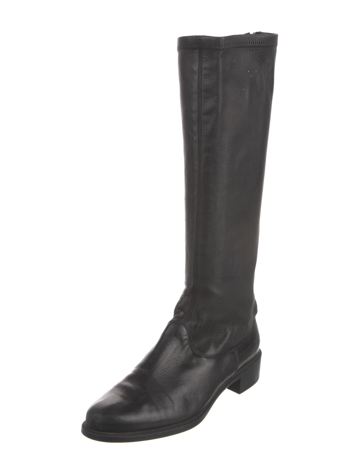 Ferragamo Leather Riding Boots