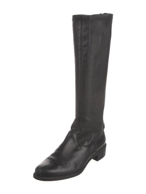 Ferragamo Leather Riding Boots
