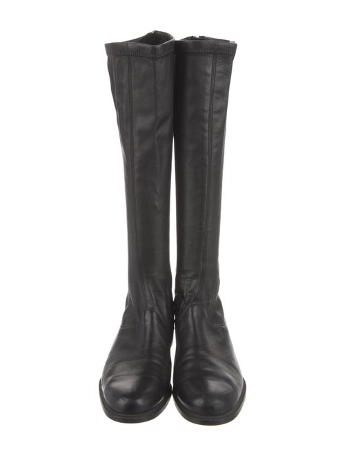 Ferragamo Leather Riding Boots