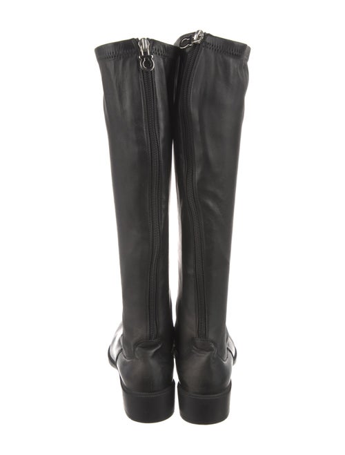 Ferragamo Leather Riding Boots
