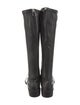Ferragamo Leather Riding Boots