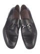 Ferragamo Gancini Logo Leather Dress Loafers