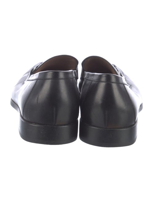 Ferragamo Gancini Logo Leather Dress Loafers