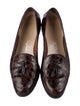 Salvatore Ferragamo Leather Animal Print Loafers