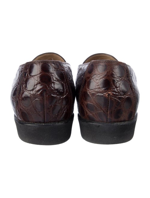 Salvatore Ferragamo Leather Animal Print Loafers
