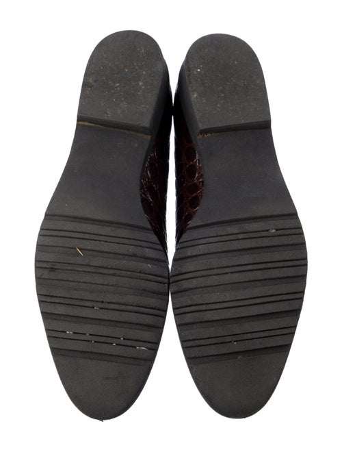 Salvatore Ferragamo Leather Animal Print Loafers