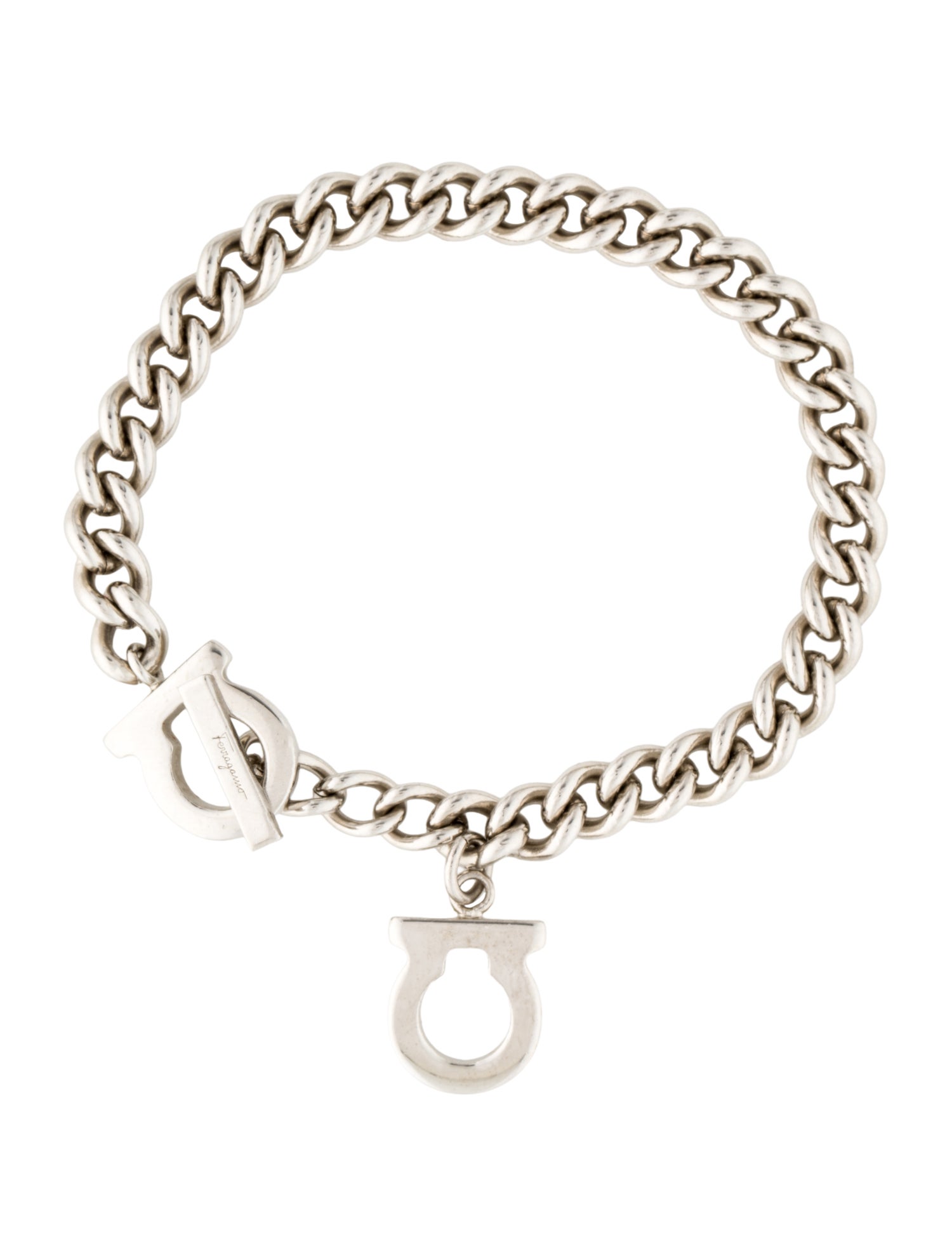 Ferragamo Gancini Charm Link Bracelet