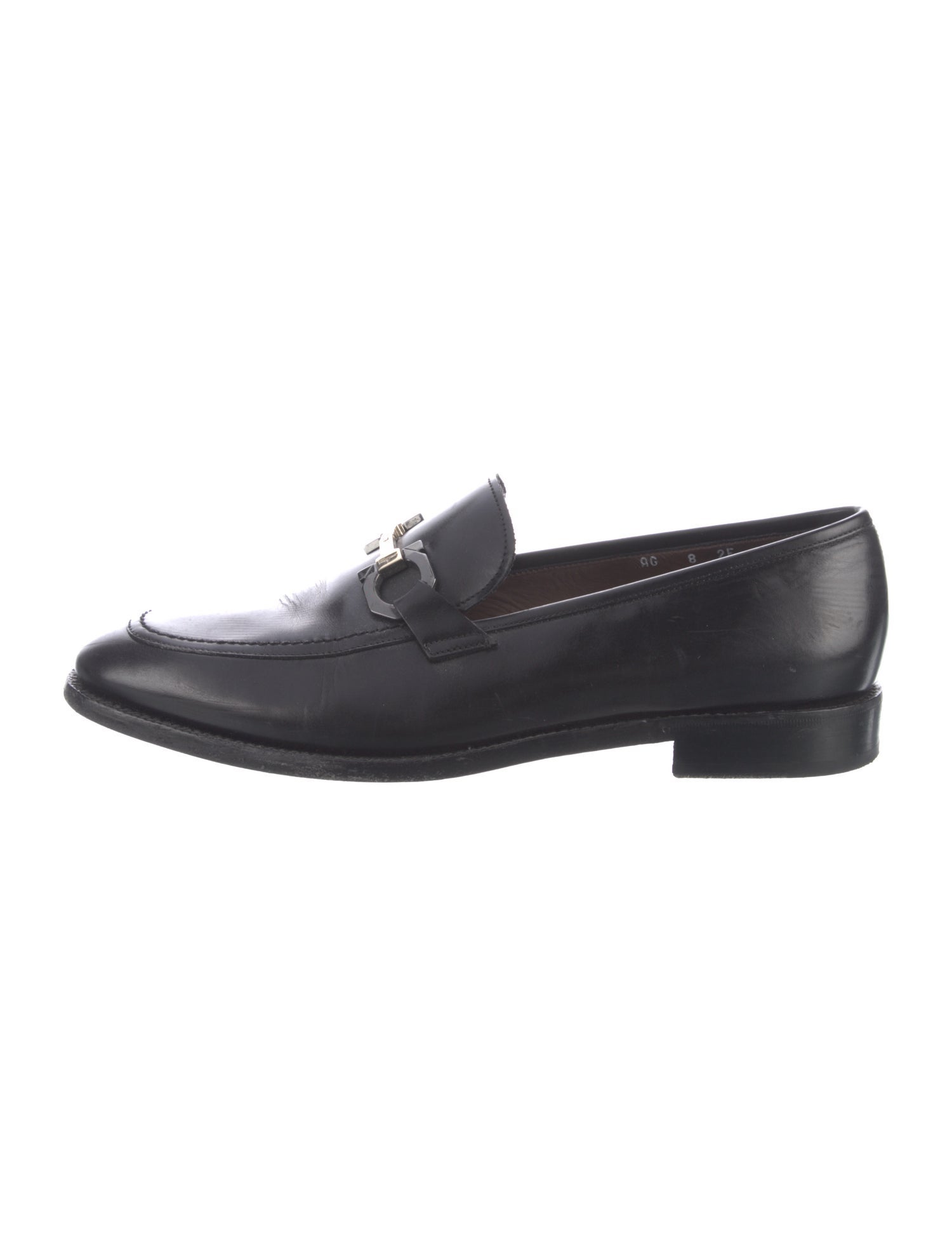 Ferragamo Leather Monk Straps