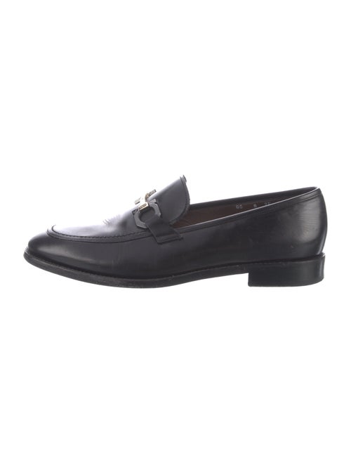 Ferragamo Leather Monk Straps