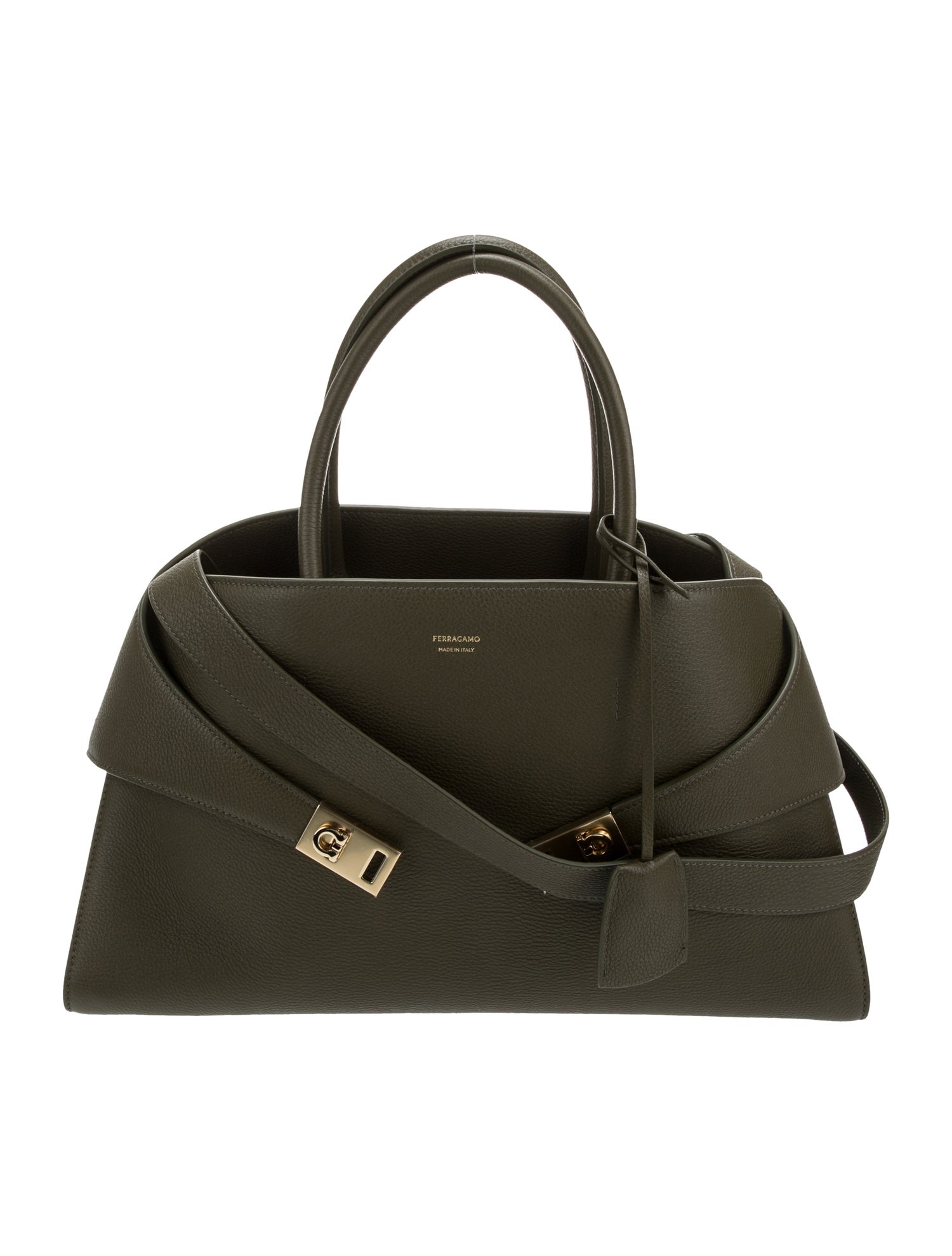 Ferragamo Leather Hug Large