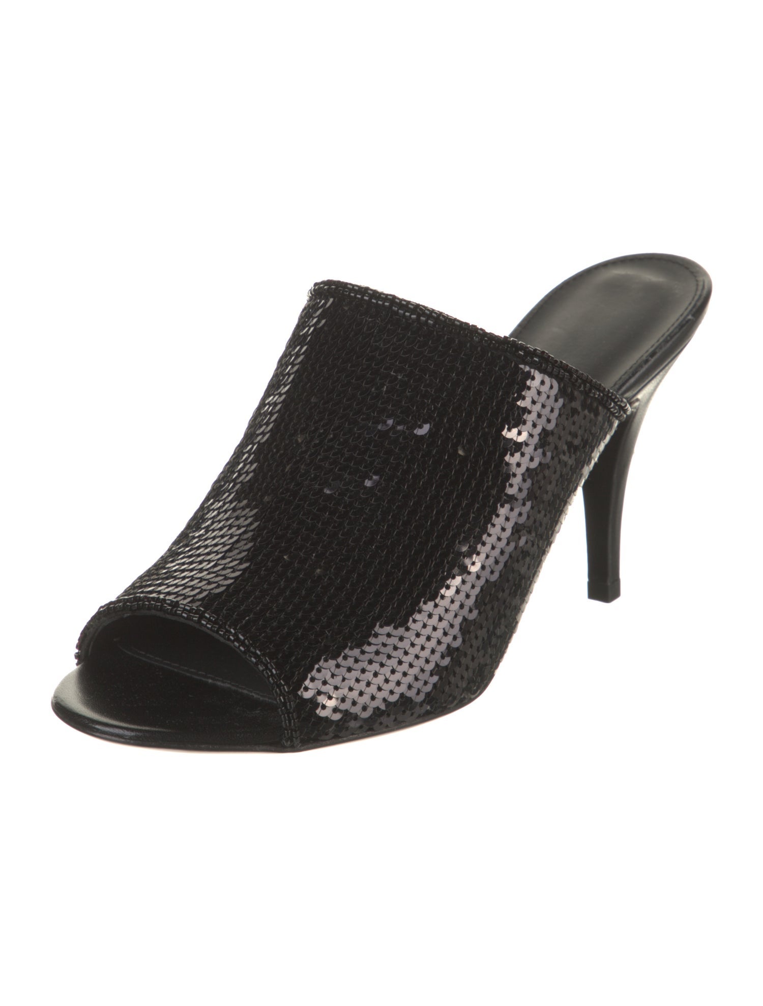 Ferragamo Sequins Sequin Embellishments Slides