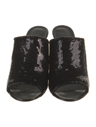 Ferragamo Sequins Sequin Embellishments Slides