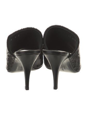 Ferragamo Sequins Sequin Embellishments Slides