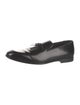Ferragamo Leather Tassel Accents Loafers