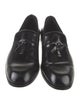 Ferragamo Leather Tassel Accents Loafers