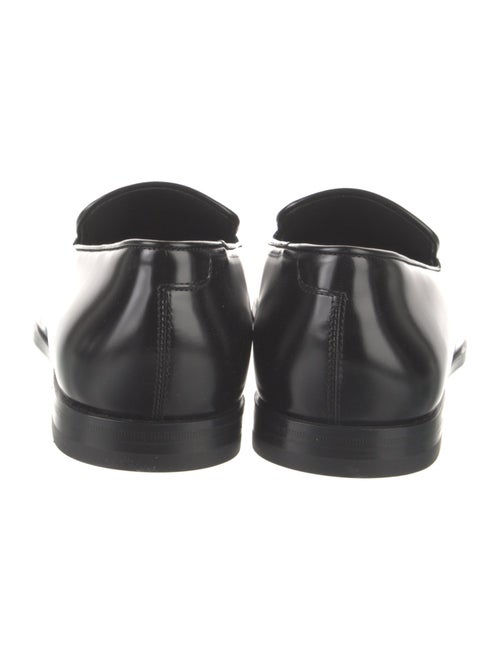 Ferragamo Leather Tassel Accents Loafers