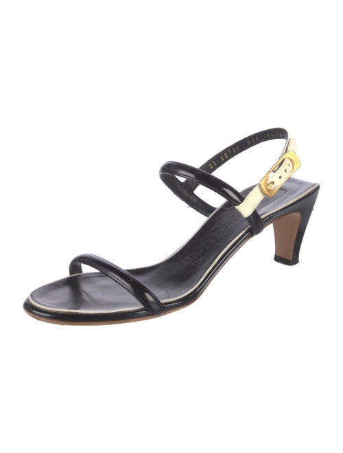 Ferragamo Patent Leather Slingback Sandals