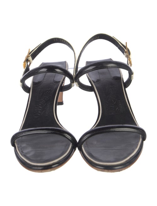 Ferragamo Patent Leather Slingback Sandals