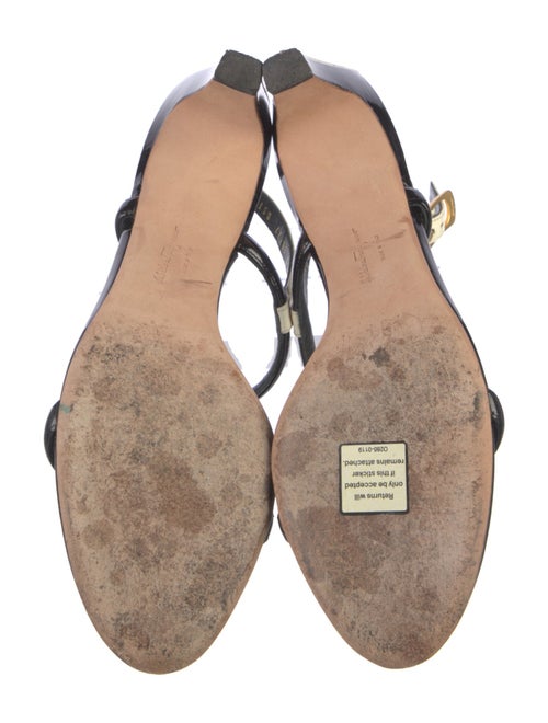 Ferragamo Patent Leather Slingback Sandals