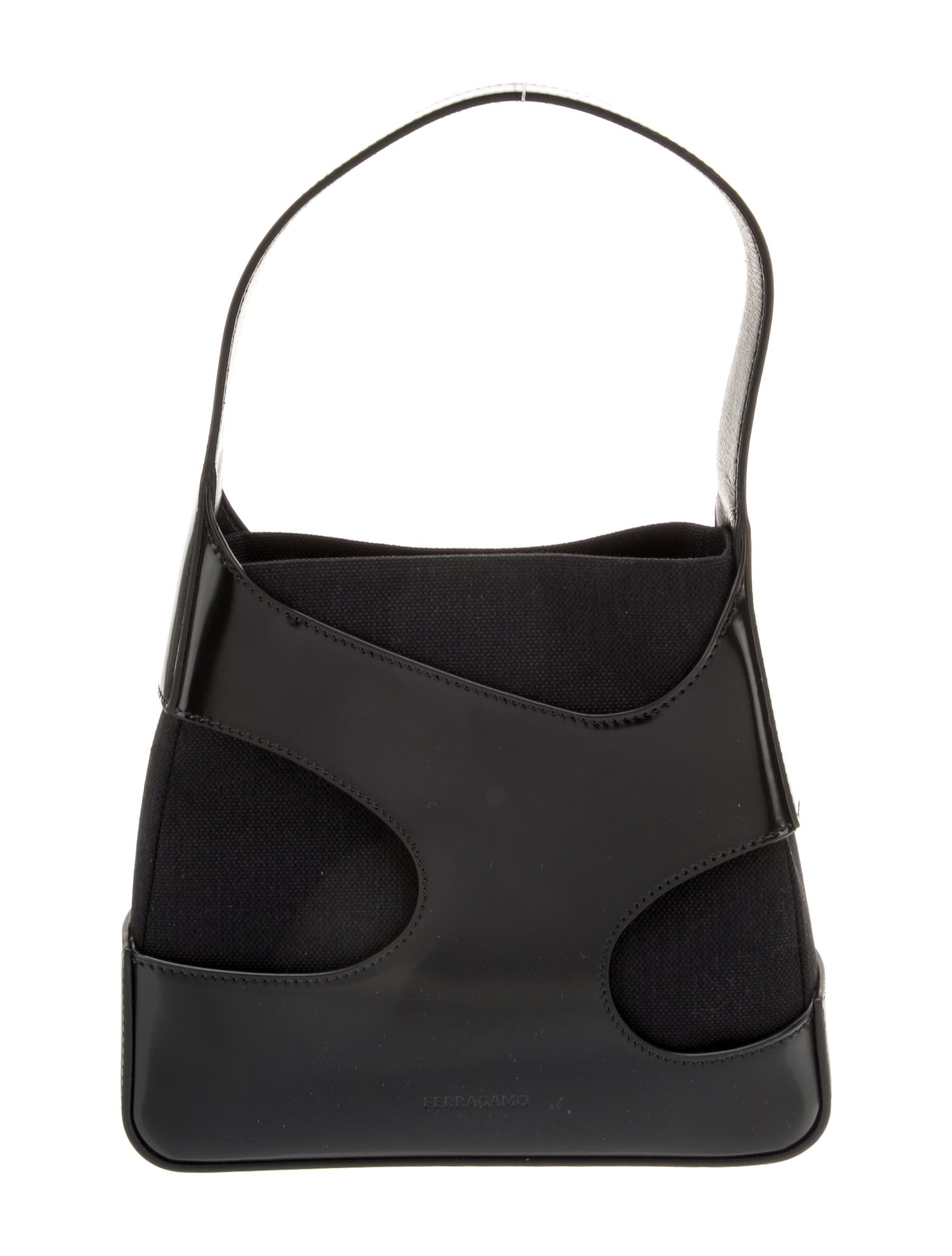 Ferragamo Canvas Top Handle Bag