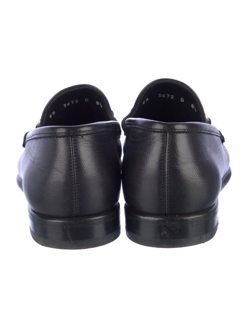 Ferragamo Gancini Logo Leather Dress Loafers