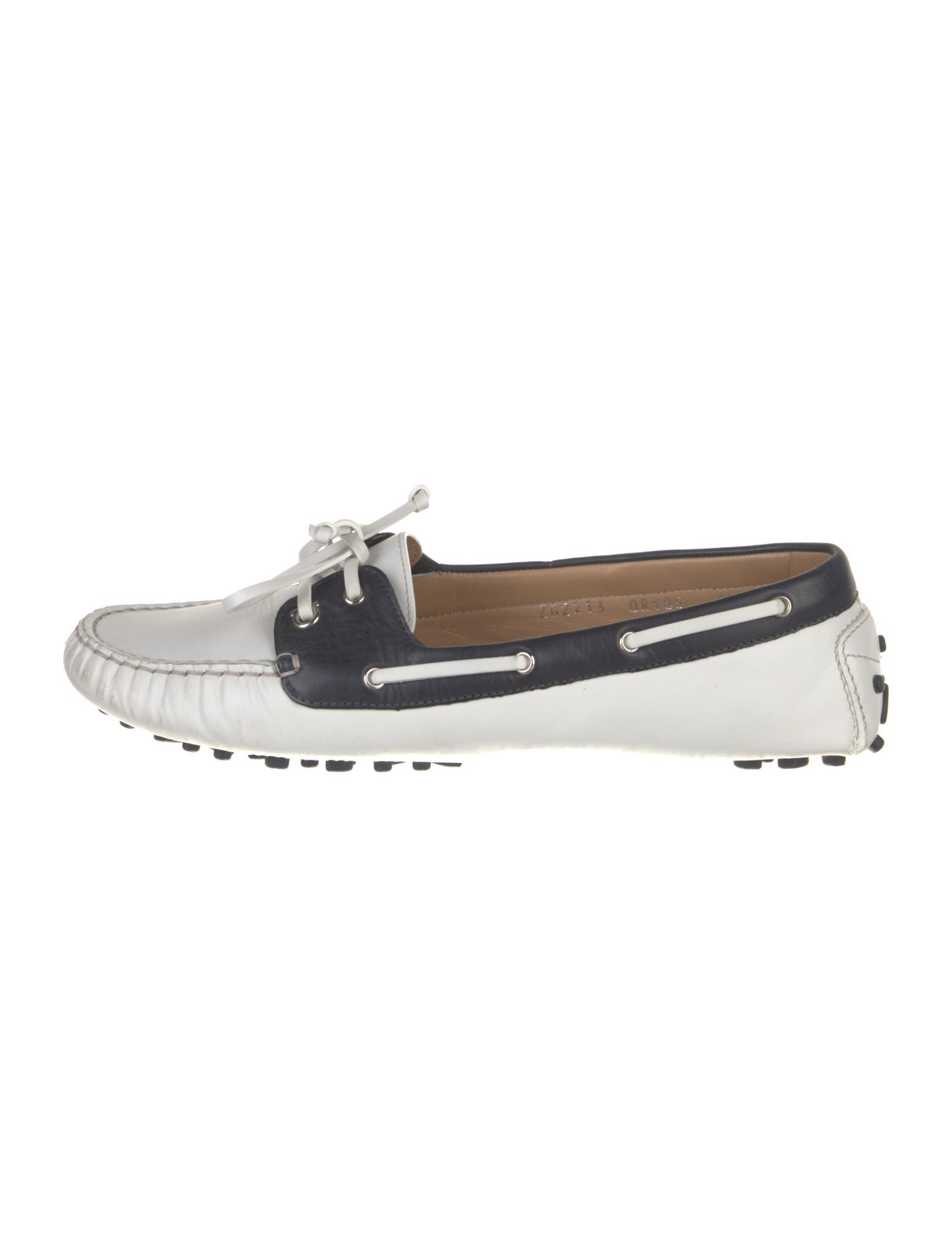 Ferragamo Leather Colorblock Pattern Loafers