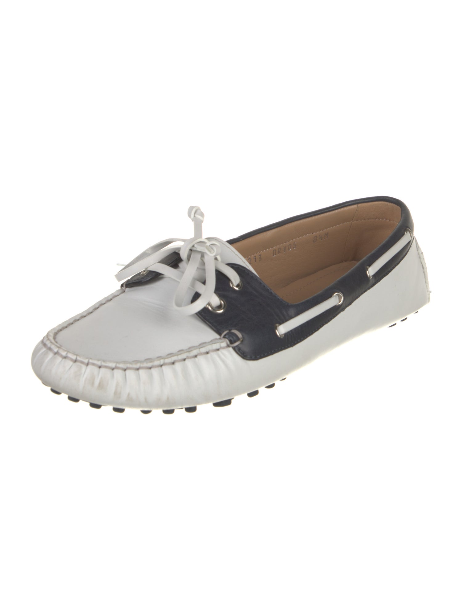 Ferragamo Leather Colorblock Pattern Loafers