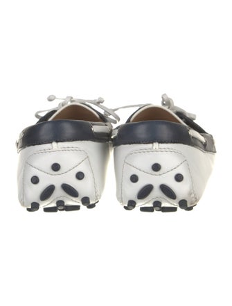 Ferragamo Leather Colorblock Pattern Loafers