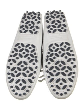 Ferragamo Leather Colorblock Pattern Loafers