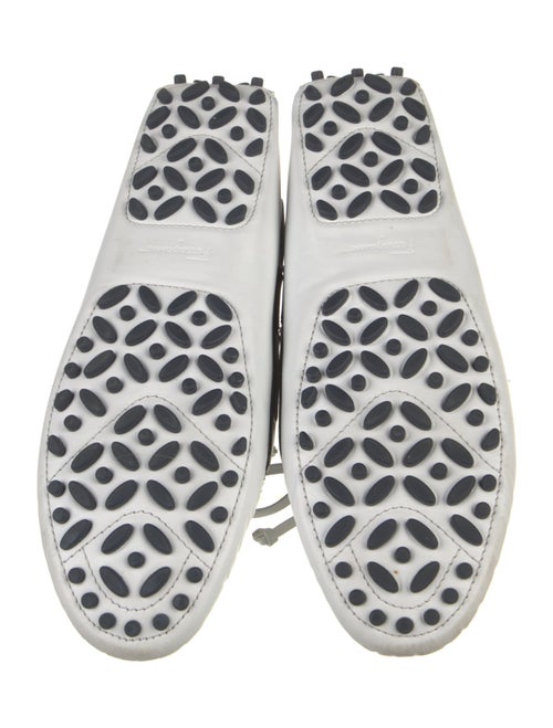 Ferragamo Leather Colorblock Pattern Loafers