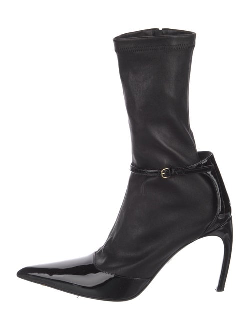 Ferragamo Leather Sock Boots