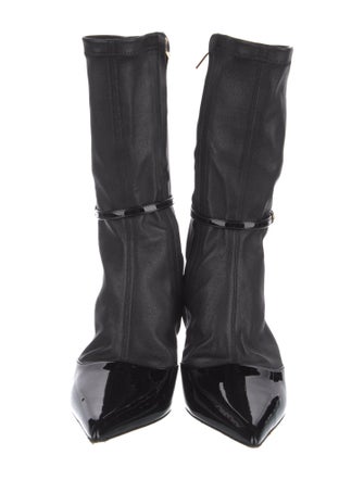 Ferragamo Leather Sock Boots